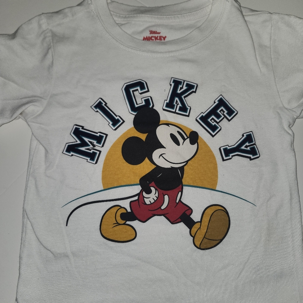 Disney Mickey White and Red Kids T-Shirt